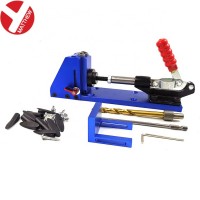 Aluminum Hole Locator Positioning Drill Guide Set Portable Pocket Hole Jig Kit for Woodworking