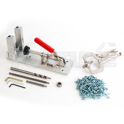 Pocket Hole Guide Jig Kit with Face Frame Clamp